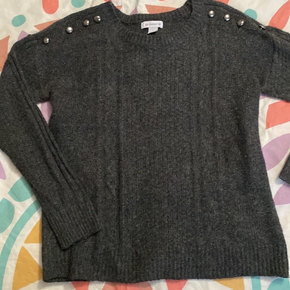 Liz Claiborne Womens Pullover Sweater Charcoal Gray - Picture 5 of 5